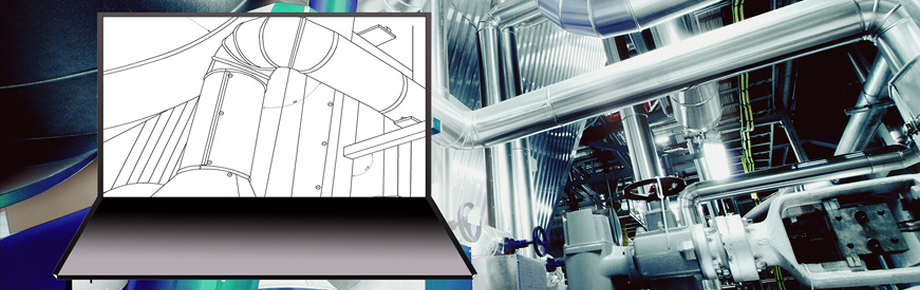 computer cad design of pipelines concept